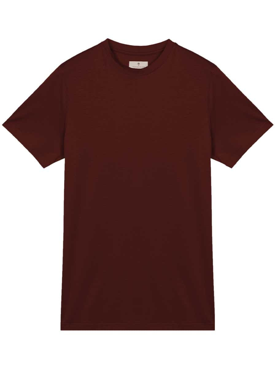Thomas Maine Polo & T-Shirts Thomas Maine - Liquid Cotton Burgundy T-Shirt