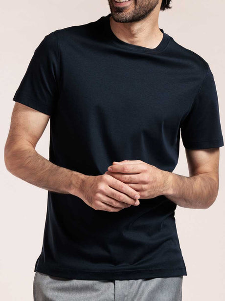 Thomas Maine Polo & T-Shirts Thomas Maine - Liquid Cotton Navy T-Shirt