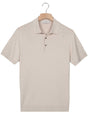 Thomas Maine Polo & T-Shirts Thomas Maine - Ribbed Knitted Beige Polo