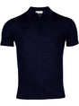Thomas Maine Polo & T-Shirts Thomas Maine - Technical Polo with Zip in Navy
