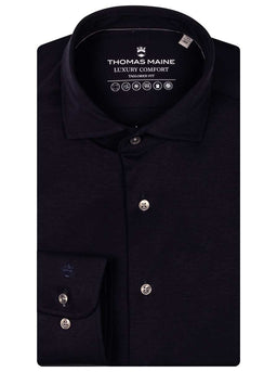 Thomas Maine Shirts Thomas Maine - Liquid Cotton Navy Shirt