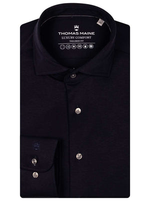 Thomas Maine Shirts Thomas Maine - Liquid Cotton Navy Shirt