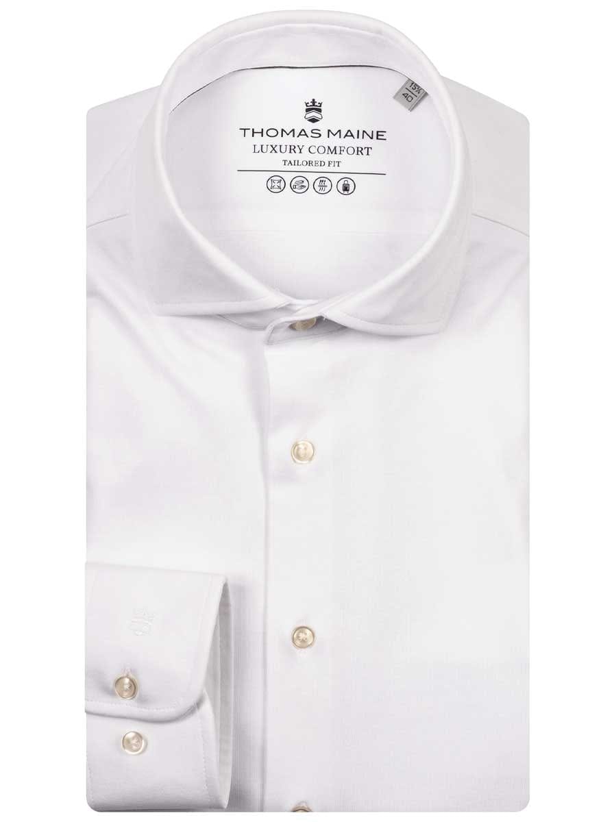 Thomas Maine Shirts Thomas Maine - Liquid Cotton White Shirt