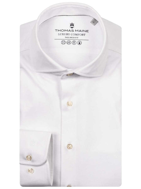 Thomas Maine Shirts Thomas Maine - Liquid Cotton White Shirt