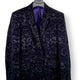 Torre Jacket/Blazer Mazzelli - Floral Printed Navy Velvet