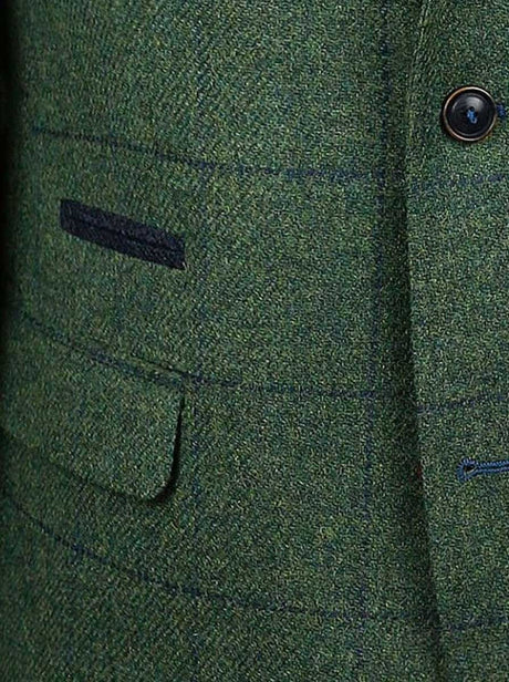 Torre Jacket/Blazer Mazzelli - Green Check Tweed Jacket
