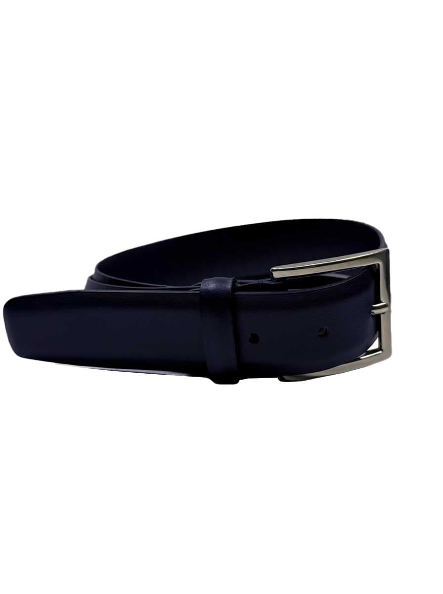 Vernizzi Belt Vernizzi - 35mm Leather Navy Belt