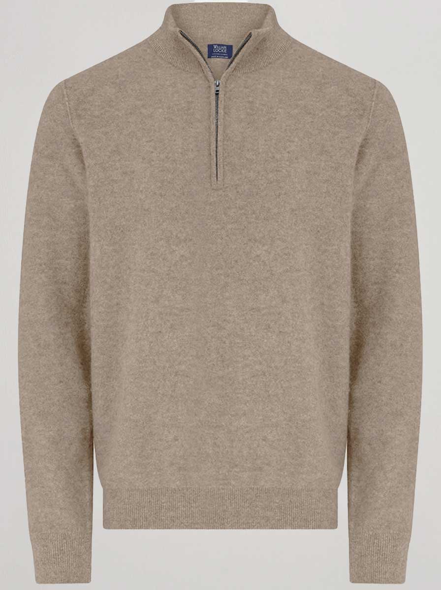 William Lockie Knitwear & Jumpers William Lockie - Knitwear - Cashmere 1/4 Zip
