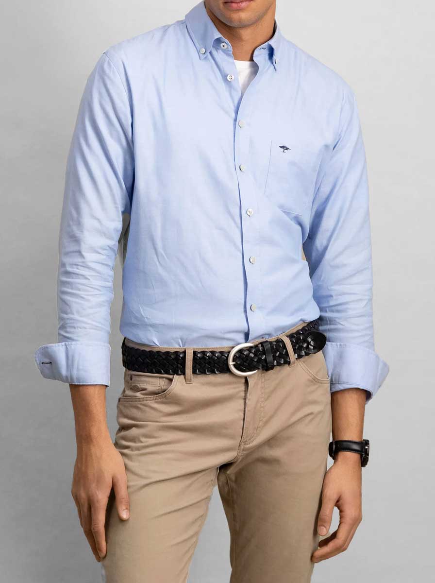 Fynch Hatton - Oxford Cotton Blue Shirt