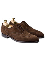 Crockett & Jones - Westgate 2 Dark Brown Calf Suede Shoe