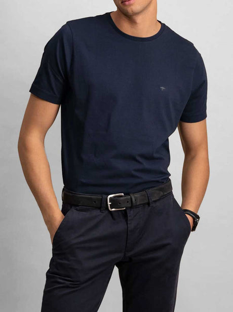 Fynch Hatton - Premium Cotton Navy T-Shirt