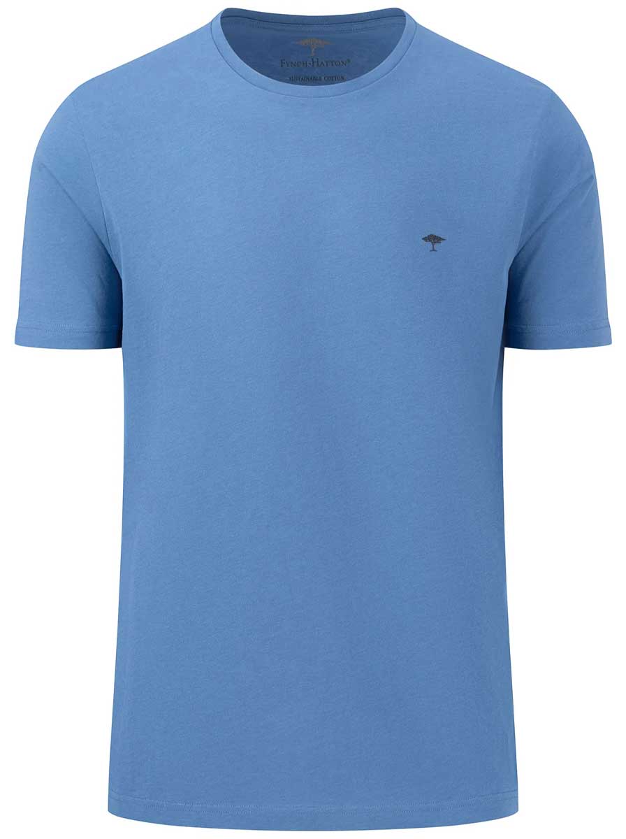 Fynch Hatton - Premium Cotton Blue T-Shirt