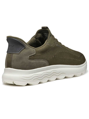 Geox - Spherica™ Military Green Fast-in Sneaker