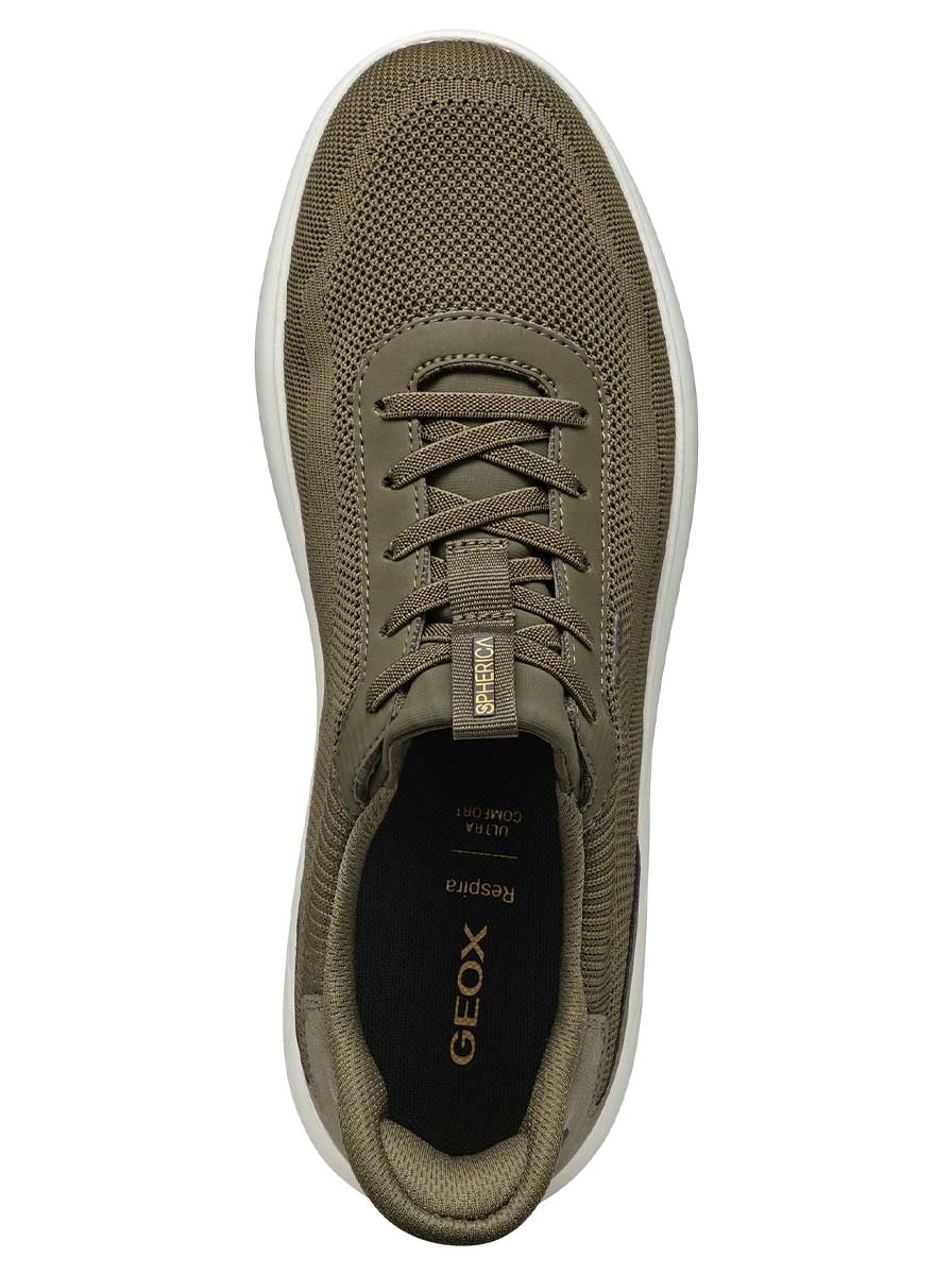 Geox - Spherica™ Military Green Fast-in Sneaker