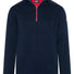 Holebrook Knitwear & Jumpers Holebrook - Martin ¼ Zip Knitted Windproof Navy Sweater