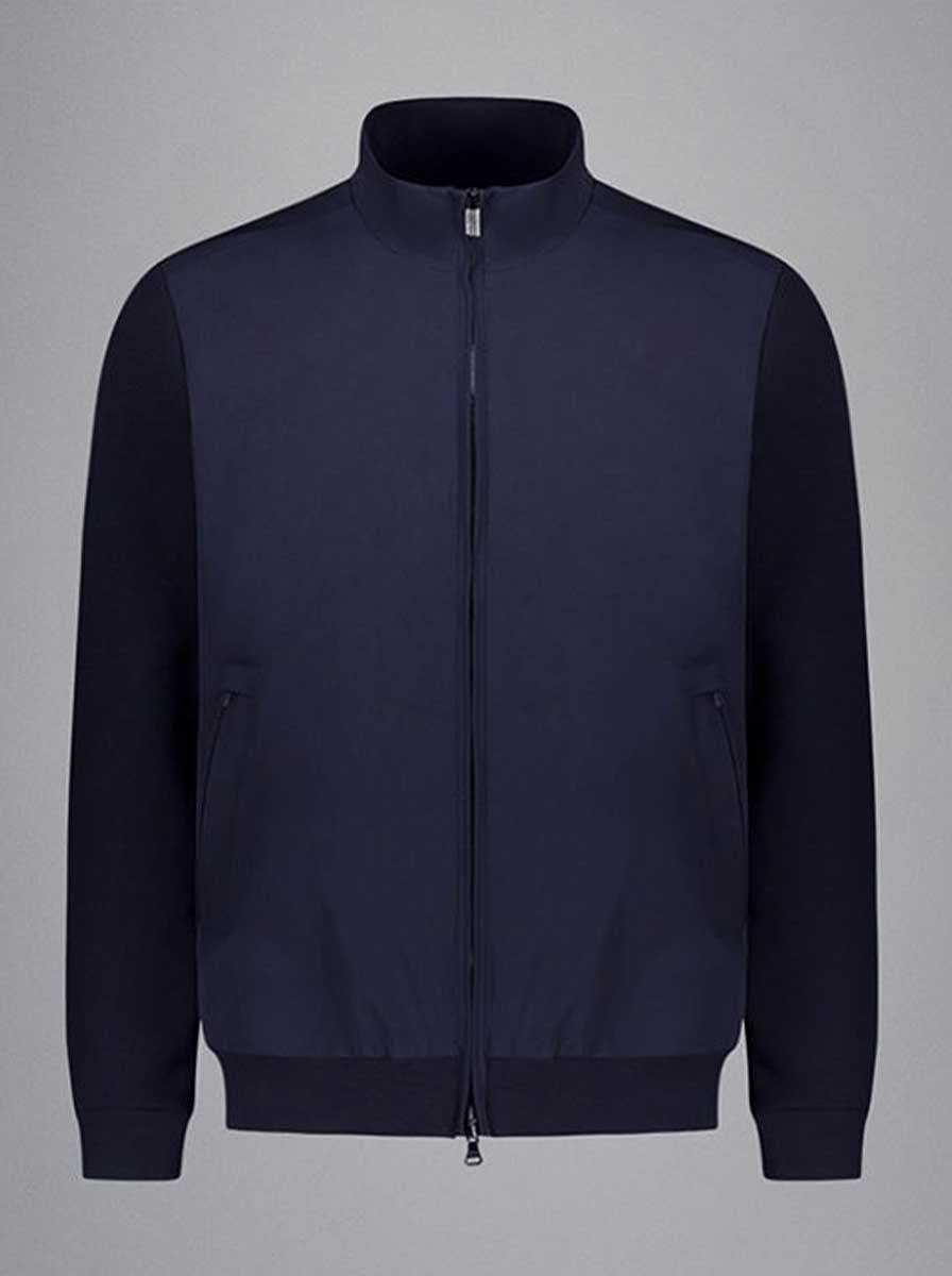 Paul & Shark - Re 4x4 Stretch Navy Full Zip Hybrid Jacket