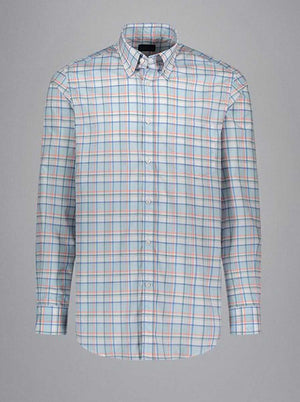 Paul & Shark - Multi Check 120/2 Cotton Light Blue Shirt