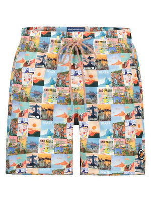 A Fish Named Fred Shorts A Fish Named Fred - Brazil Posters Print Swimming Shorts