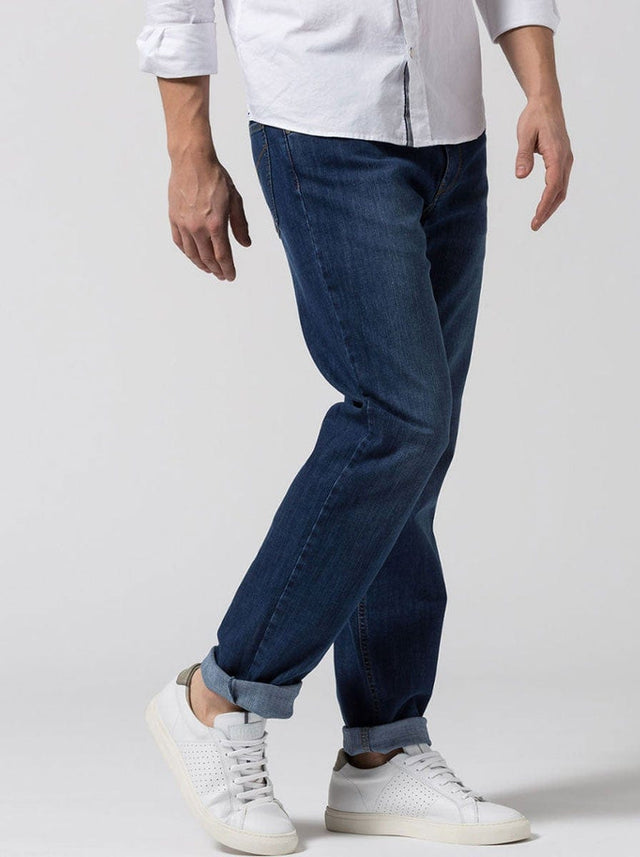 Brax Chinos/Jeans/Trousers Brax - Cooper Masterpiece Denim Jean - Stone Washed Blue