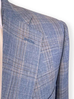 Canali Jacket/Blazer Canali - Wool, Silk & Linen Check Jacket