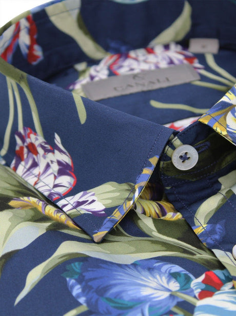 Canali Shirts Canali - Floral Print Shirt