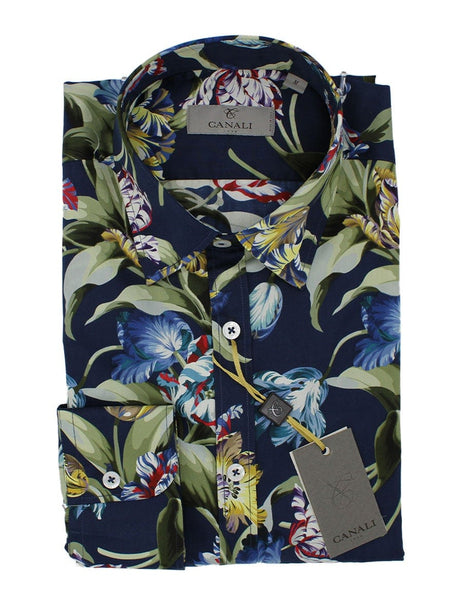 Canali Shirts Canali - Floral Print Shirt