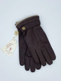 Dents Gloves Dents - Cashmere Lined Deerskin Leather Gloves with Cashmere Cuffs - Brown