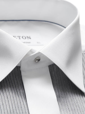 Eton Dress Shirts Eton - Grey Plissé Dress Shirt