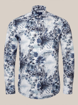 Eton Shirts Eton -  Cotton-Tencel™ Floral Print Shirt