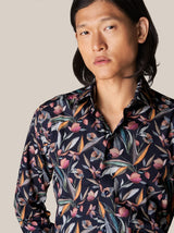Eton Shirts Eton - Floral Print Signature Twill Shirt