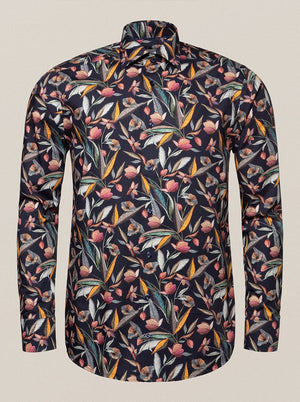 Eton Shirts Eton - Floral Print Signature Twill Shirt