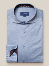 Eton Shirts Eton -  Jersey Shirt w/ Paisley Print Detail