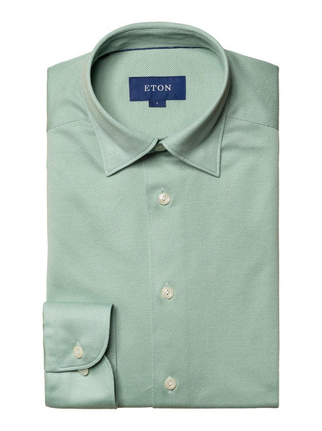 Eton Shirts Eton - Long Sleeved Piqué Shirt