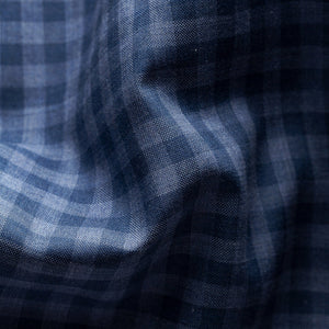 Eton Shirts Eton -  Mid Blue Check Oxford Button Under Shirt