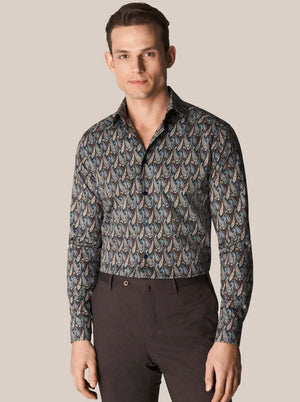 Eton Shirts Eton - Paisley Print Cut Away Shirt