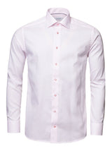 Eton Shirts Eton - Twill Shirt - Coloured Buttons/Pipping