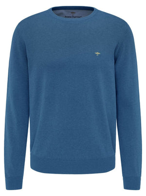 Fynch Hatton Knitwear & Jumpers Fynch Hatton - Classic Superfine Cotton Crew Neck Sweater