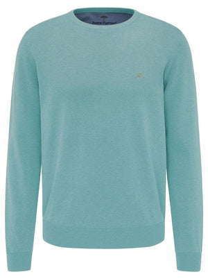 Fynch Hatton Knitwear & Jumpers Fynch Hatton - Classic Superfine Cotton Crew Neck Sweater