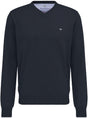 Fynch Hatton Knitwear & Jumpers Fynch Hatton - Cotton V-Neck Jumper
