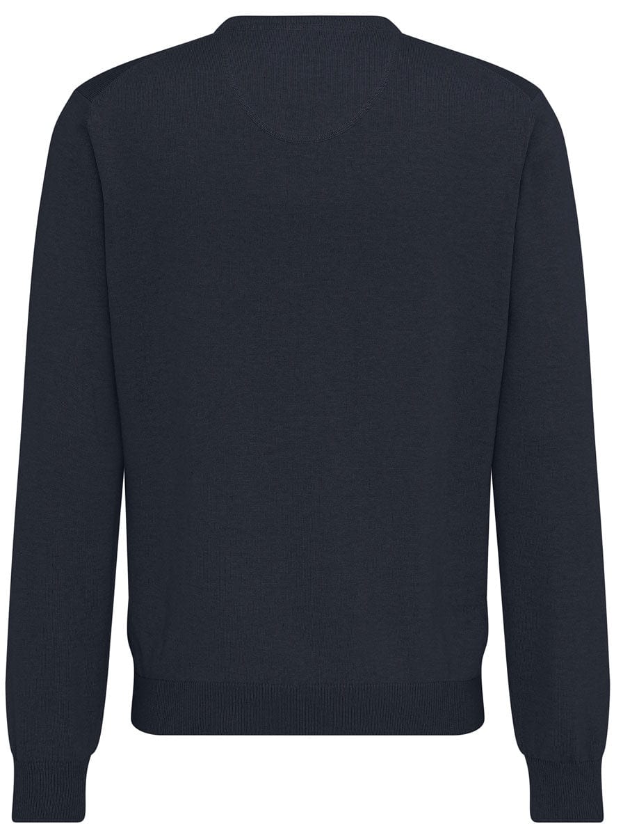 Fynch Hatton Knitwear & Jumpers Fynch Hatton - Cotton V-Neck Jumper