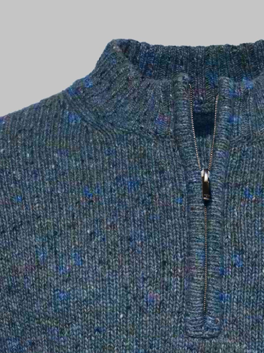 Fynch Hatton Knitwear & Jumpers Fynch Hatton - Donegal Knitted Half zip