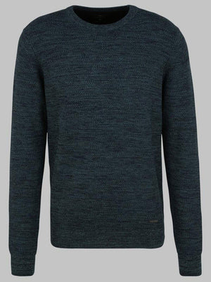 Fynch Hatton Knitwear & Jumpers Fynch Hatton - Melange Knitted Crew Neck Jumper