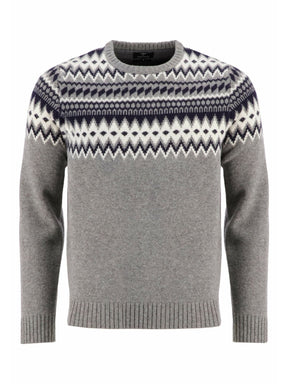 Fynch Hatton Knitwear & Jumpers Fynch Hatton - Scandinavian Print Crew Neck Knit