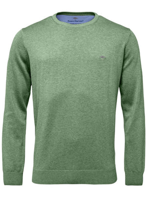 Fynch Hatton Knitwear & Jumpers Fynch Hatton - Summer Cotton Crew Neck Jumper