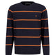 Fynch Hatton Knitwear & Jumpers Fynch Hatton - Summer Cotton Crew Neck Striped Jumper