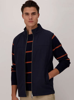 Fynch Hatton Knitwear & Jumpers Fynch Hatton - Summer Cotton Crew Neck Striped Jumper