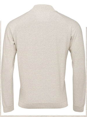 Fynch Hatton Knitwear & Jumpers Fynch Hatton - Superfine Cotton 1/2 Zip Sweater