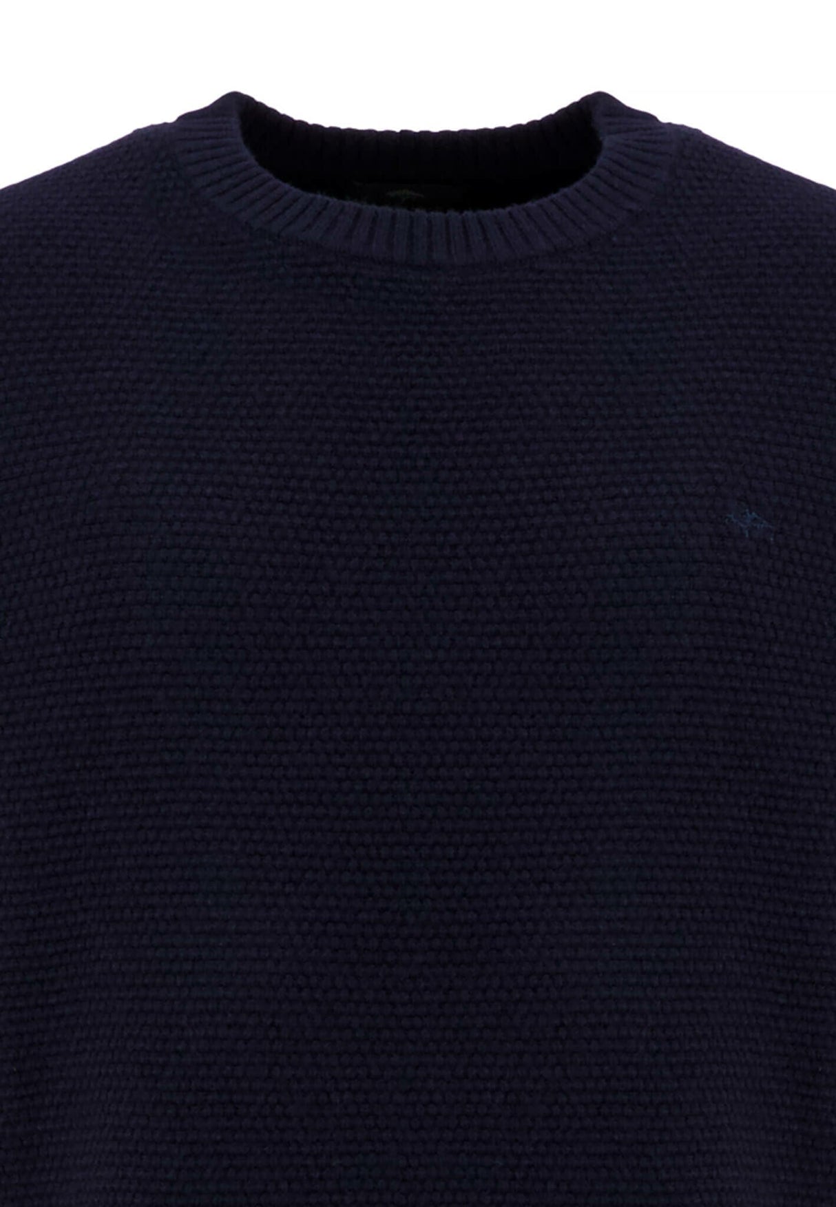 Fynch Hatton Knitwear & Jumpers Fynch Hatton - Textured Wool/Cashmere Crew Neck Knit