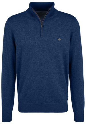 Fynch Hatton Knitwear & Jumpers Fynch Hatton - Winter Cotton Half Zip Knit