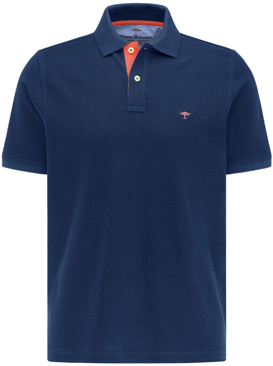 Fynch Hatton Casual Fit Polo Shirt With Contrast Trim